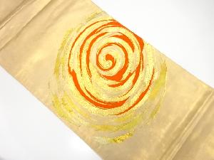 アンティーク　渦巻き模様刺繍袋帯（材料）